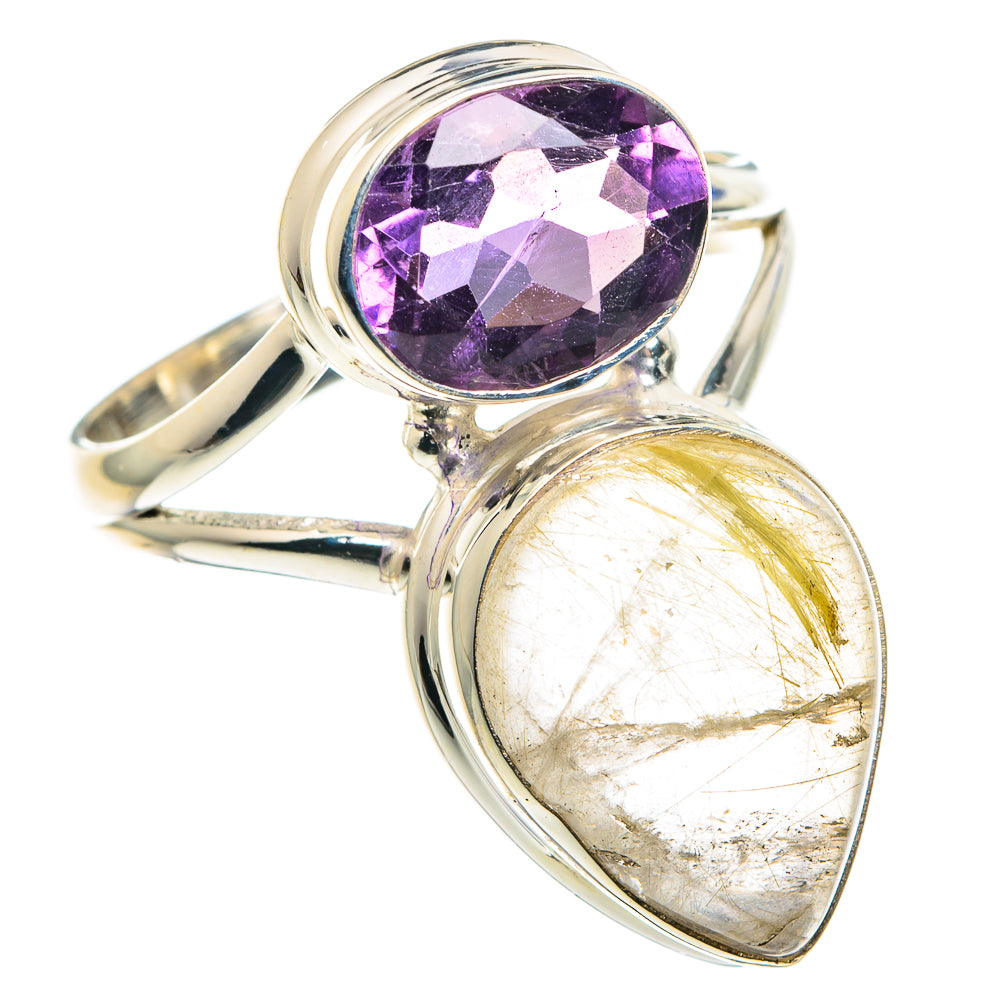 Rutilated Quartz Rings handcrafted by Anasilvercos - RING89357