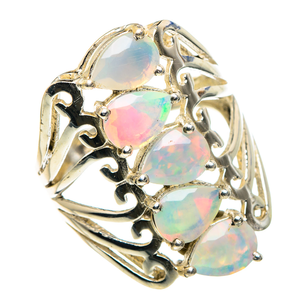 Ethiopian Opal Rings handcrafted by Anasilvercos - RING89360