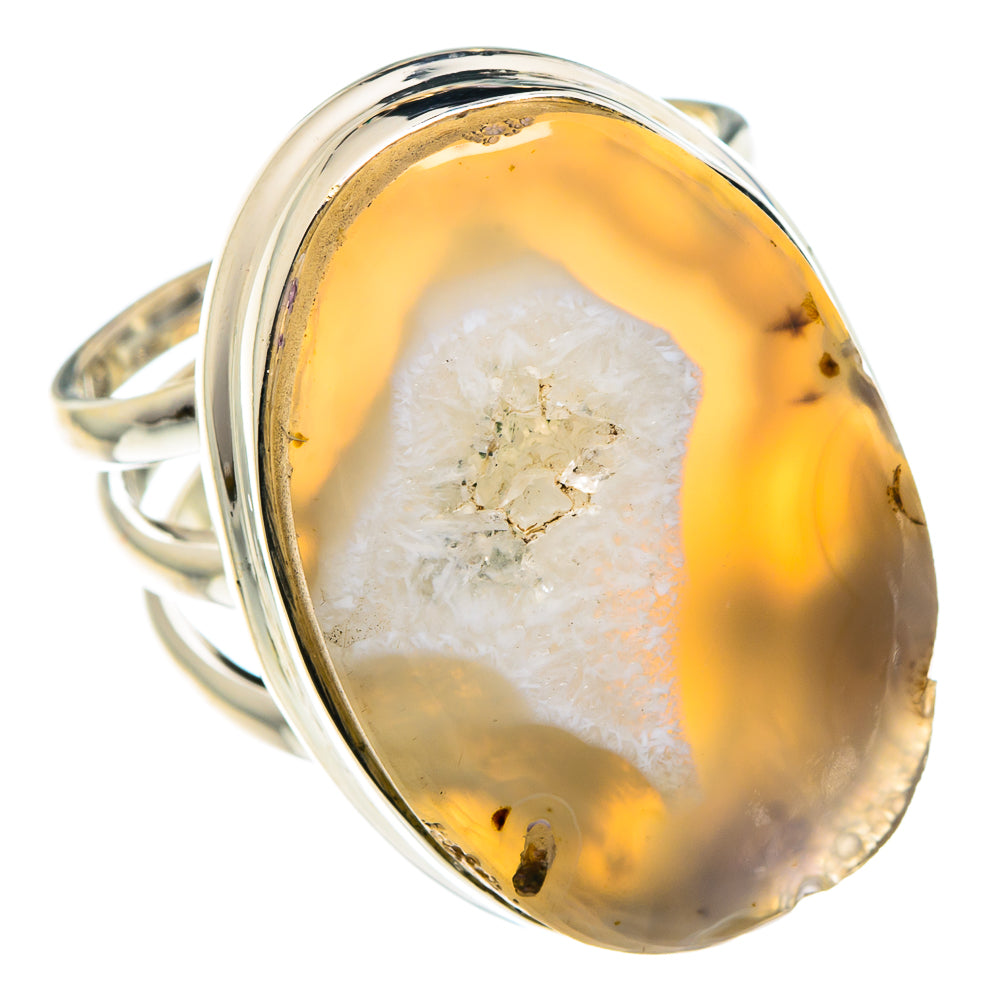 Geode Slice Rings handcrafted by Anasilvercos - RING89367