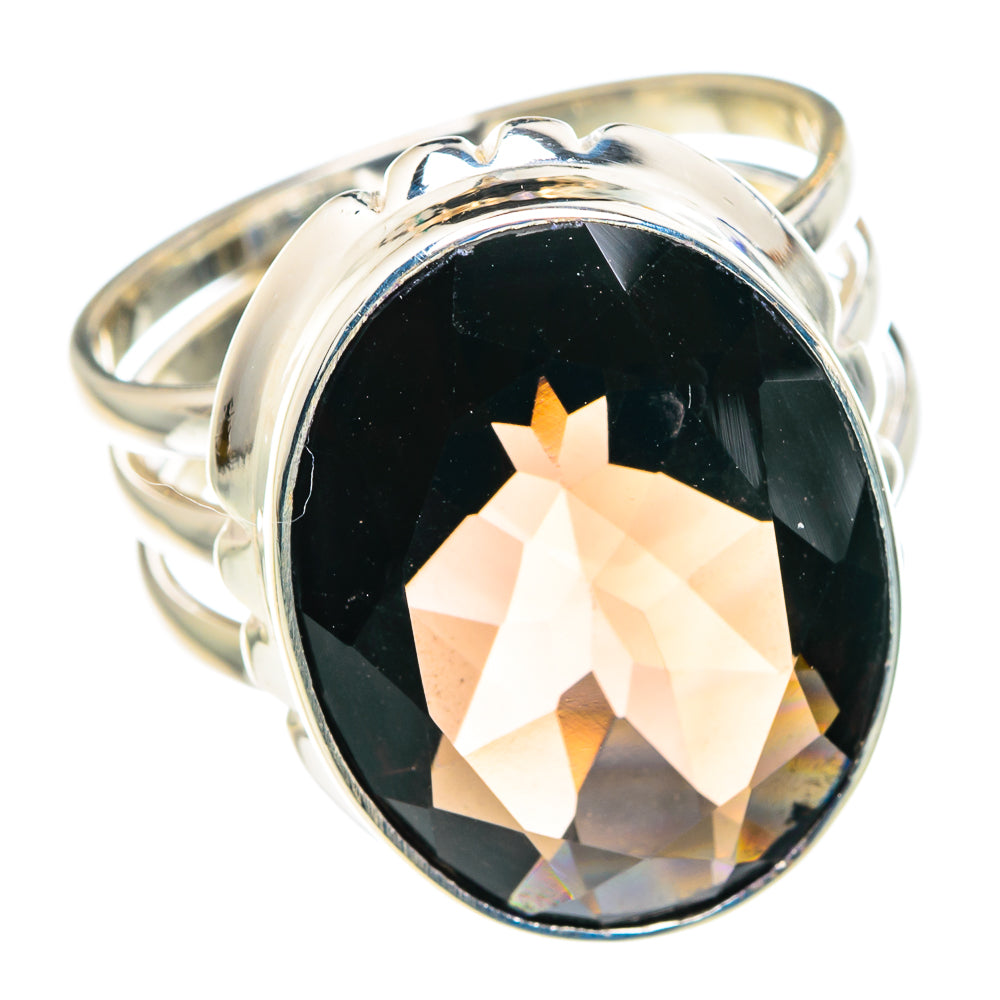 Smoky Quartz Rings handcrafted by Anasilvercos - RING89386