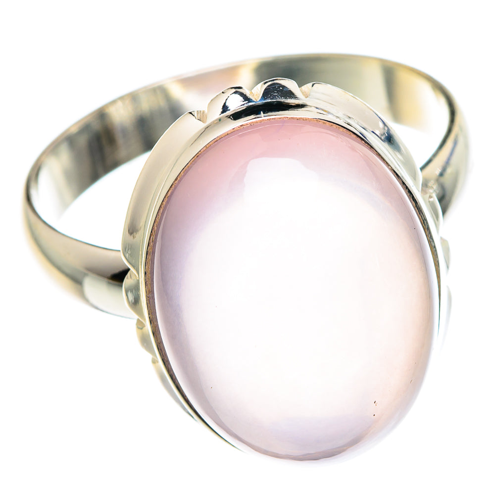 Rose Quartz Rings handcrafted by Anasilvercos - RING89393