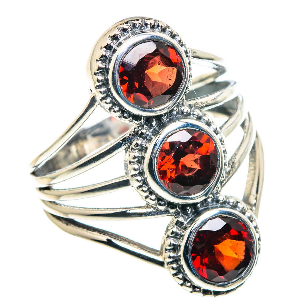 Garnet Rings handcrafted by Anasilvercos - RING89395