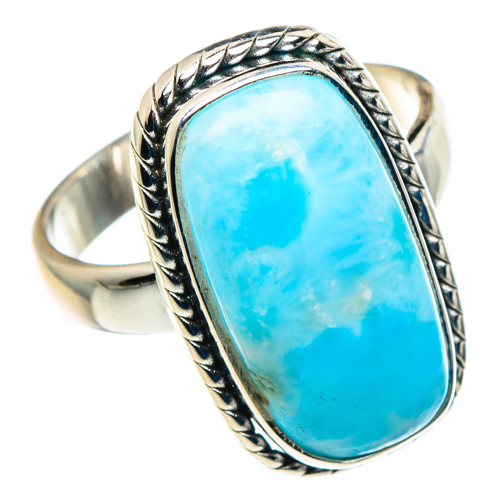 Larimar Rings handcrafted by Anasilvercos - RING89414