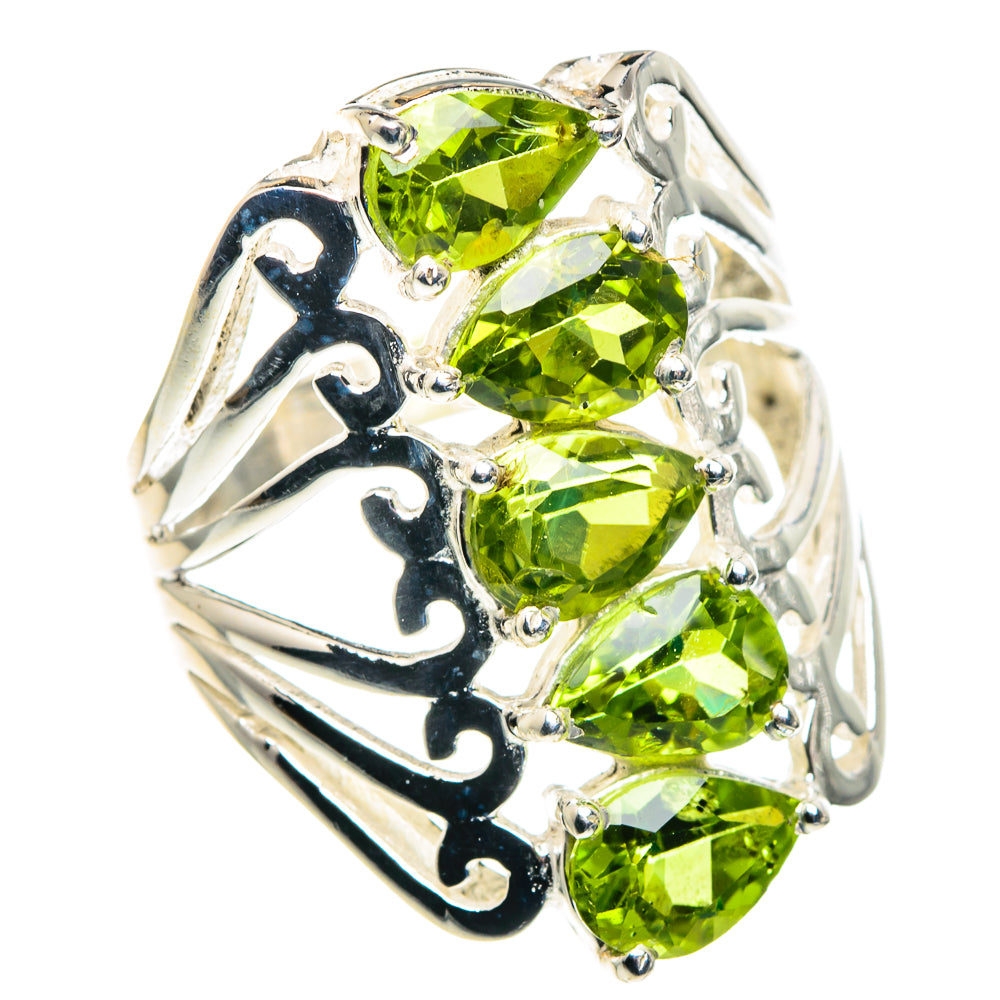 Peridot Rings handcrafted by Anasilvercos - RING89416