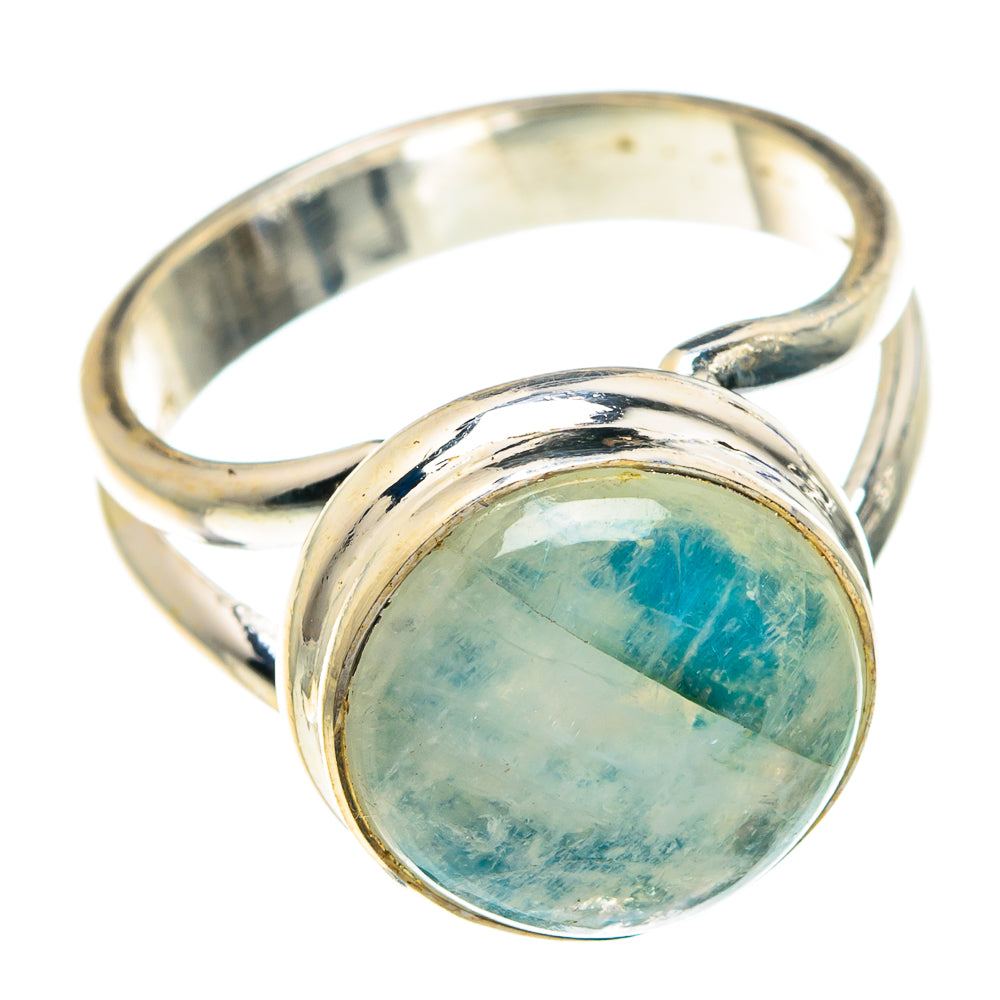 Rainbow Moonstone Rings handcrafted by Anasilvercos - RING89417