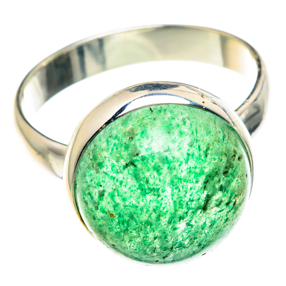 Green Aventurine Rings handcrafted by Anasilvercos - RING89419