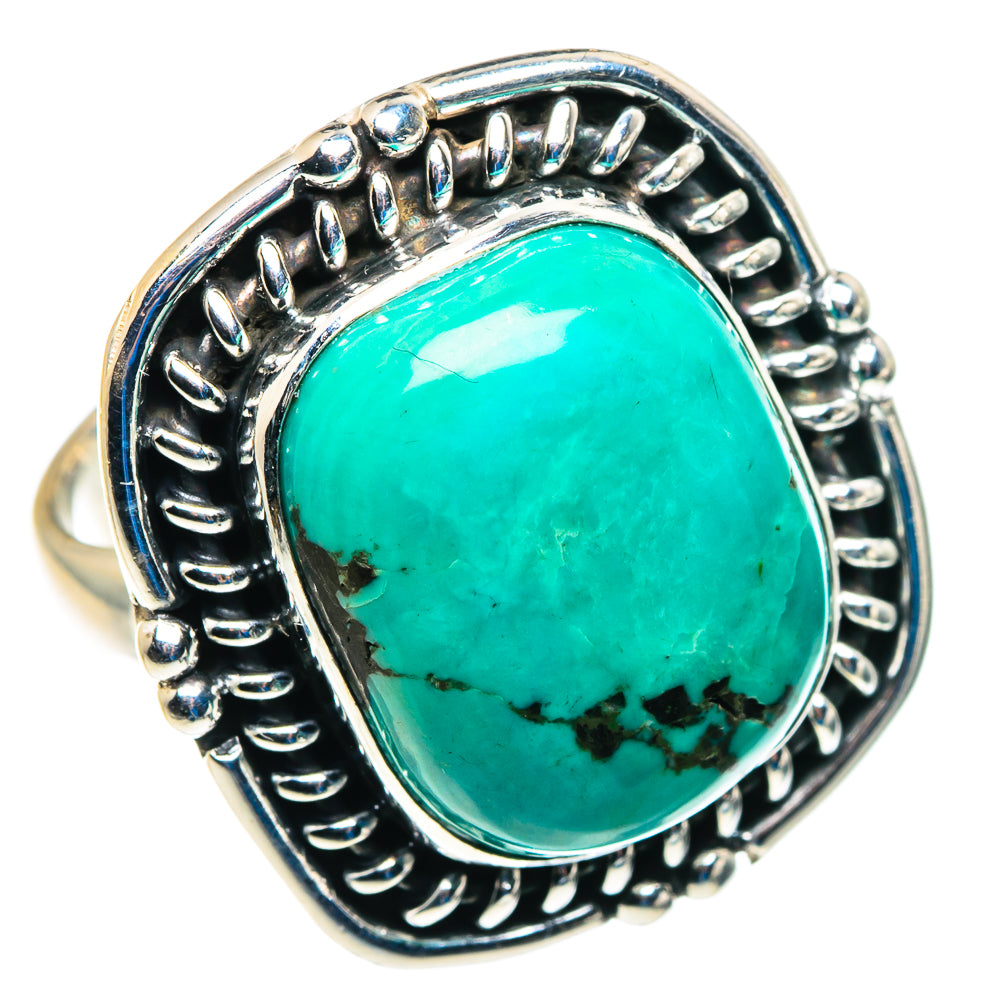 Tibetan Turquoise Rings handcrafted by Anasilvercos - RING89420