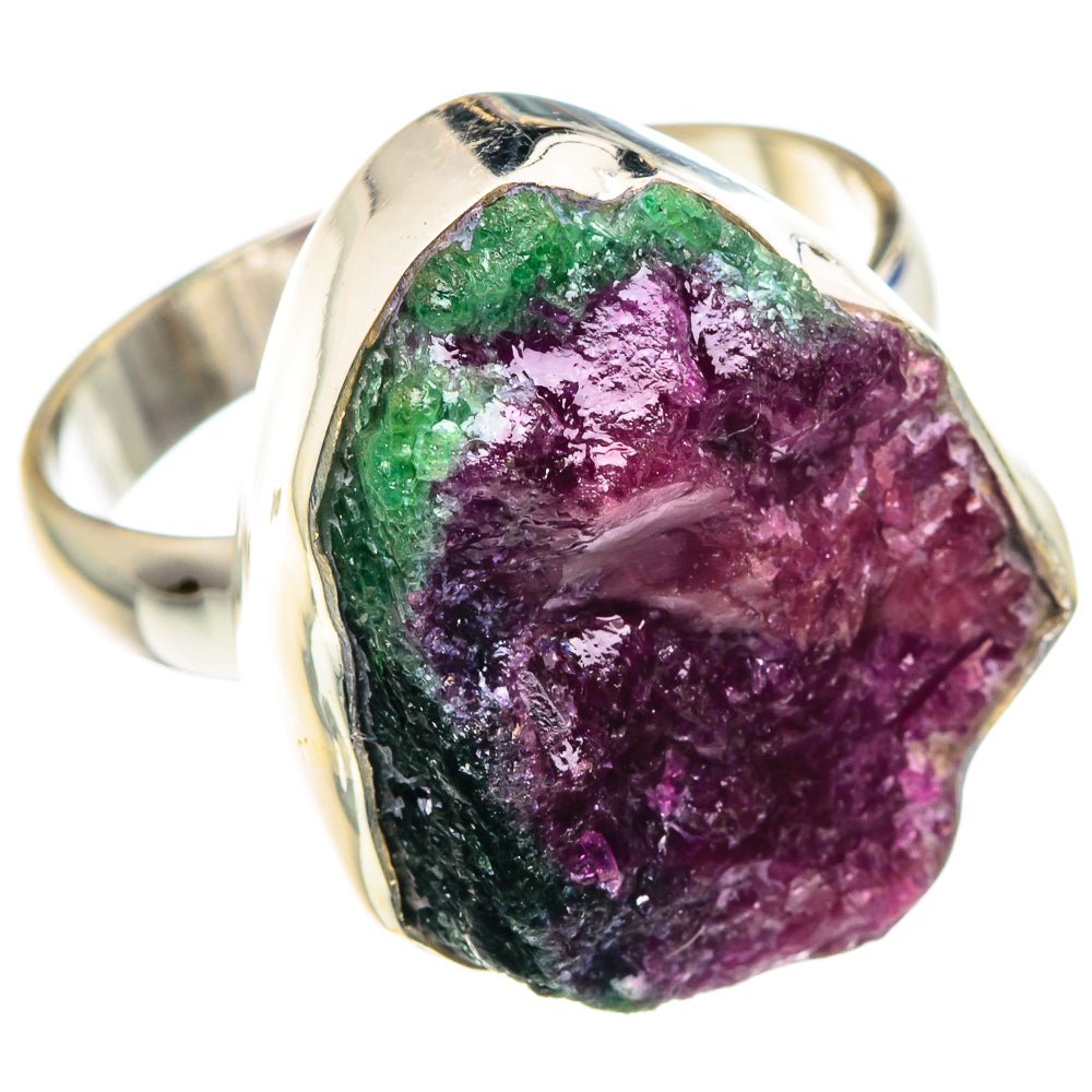 Ruby Zoisite Rings handcrafted by Anasilvercos - RING89439