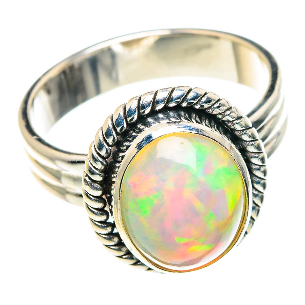 Ethiopian Opal Rings handcrafted by Anasilvercos - RING89441