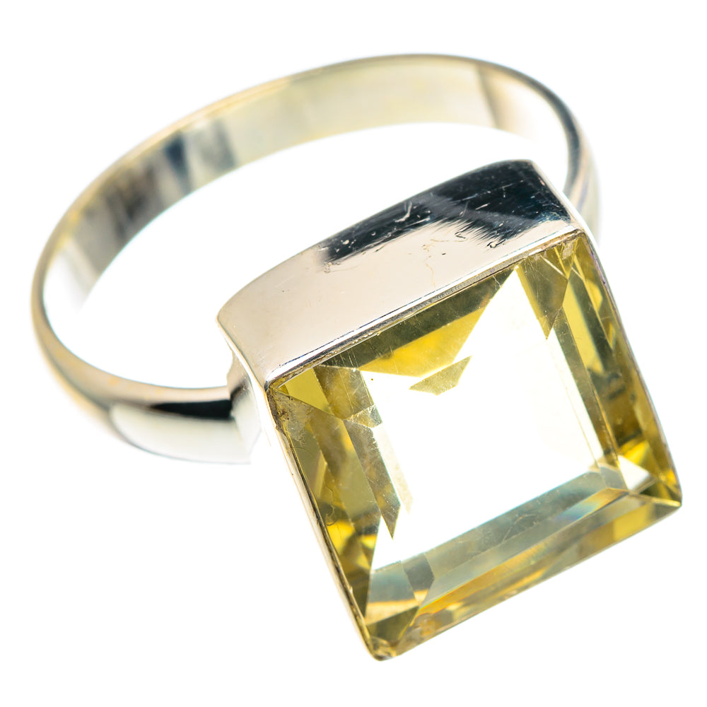 Lemon Quartz Rings handcrafted by Anasilvercos - RING89443