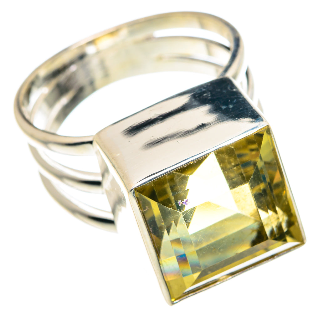 Lemon Quartz Rings handcrafted by Anasilvercos - RING89444