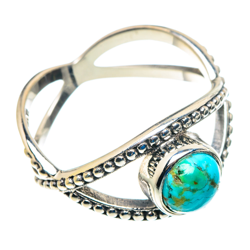 Tibetan Turquoise Rings handcrafted by Anasilvercos - RING89449