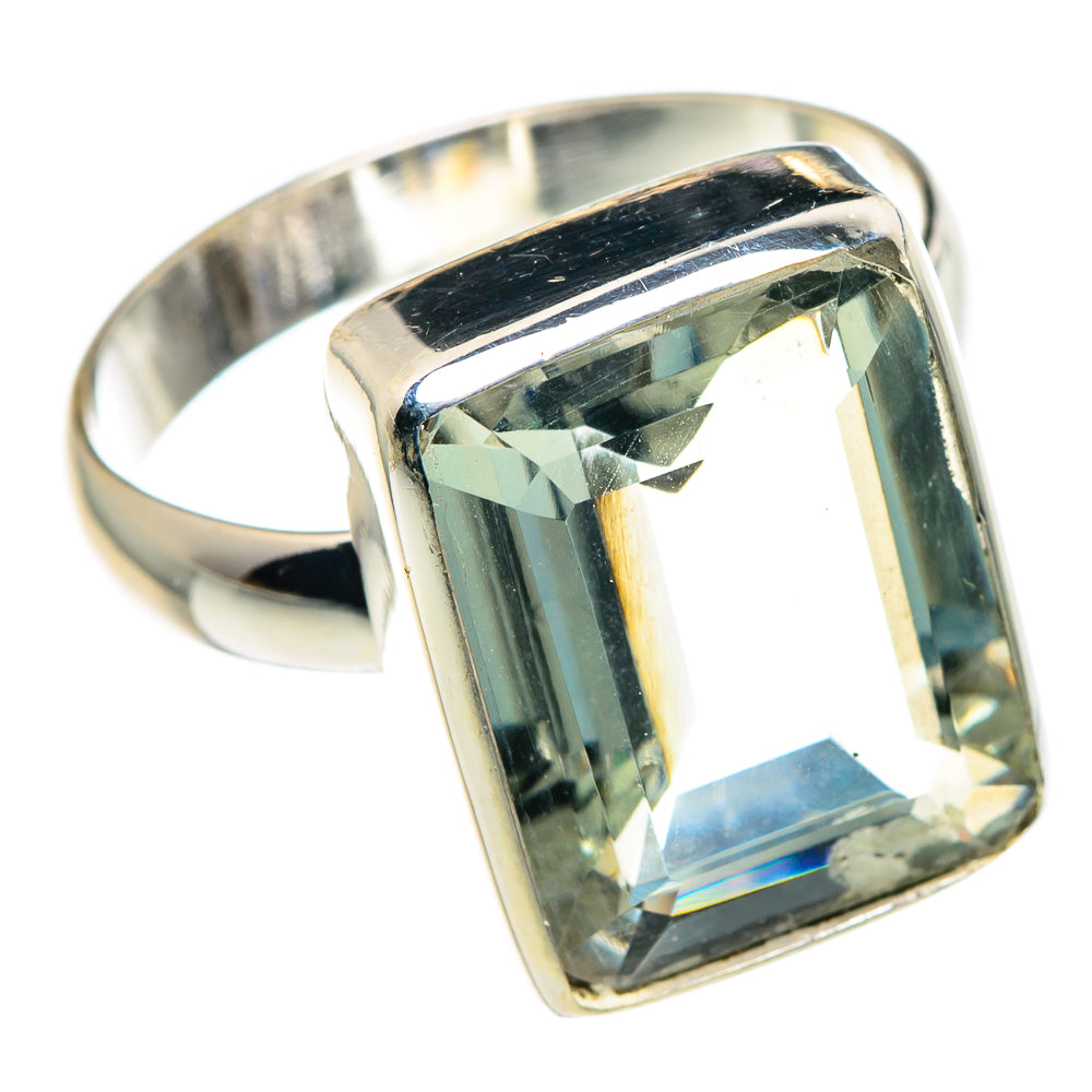 Green Amethyst Rings handcrafted by Anasilvercos - RING89451