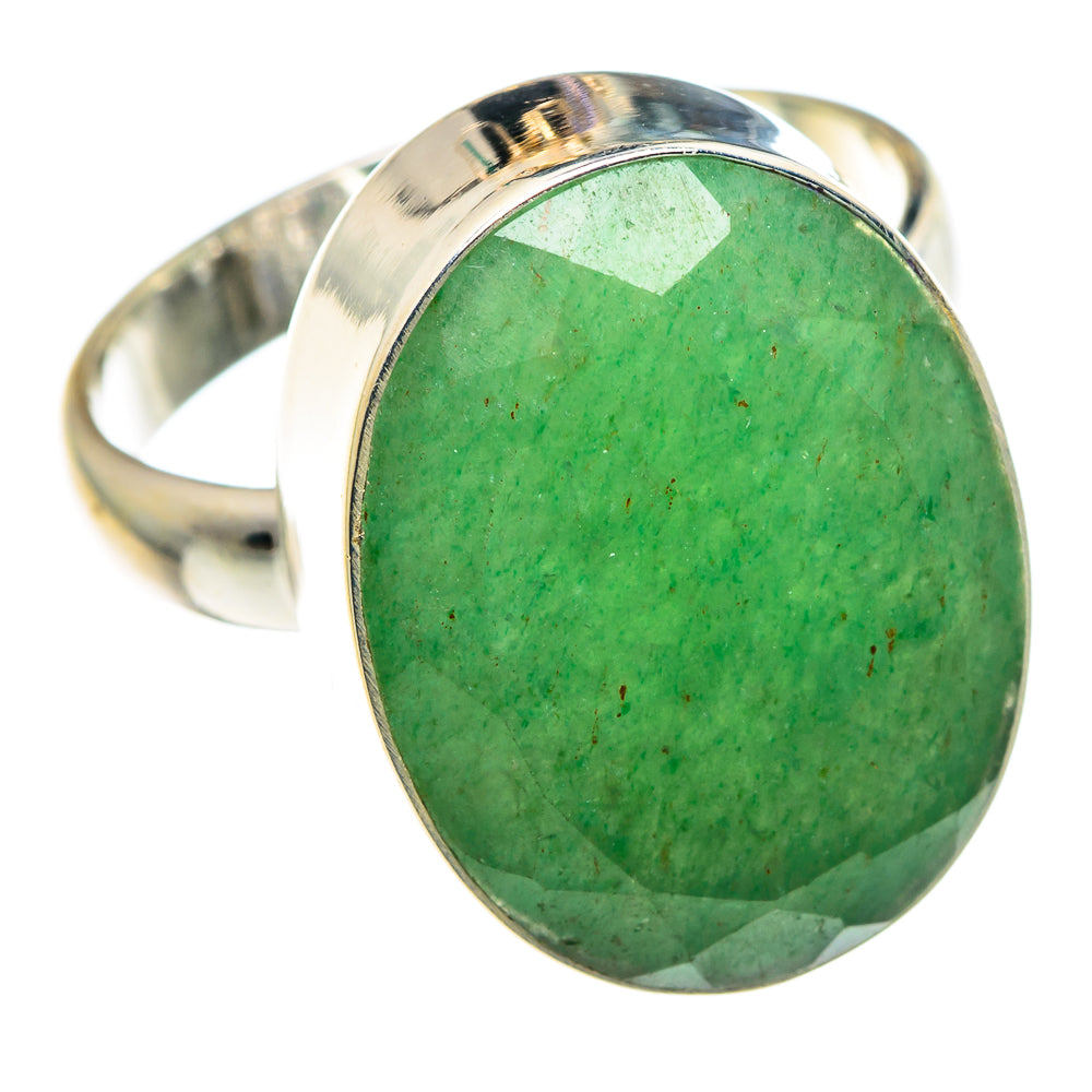 Green Aventurine Rings handcrafted by Anasilvercos - RING89452