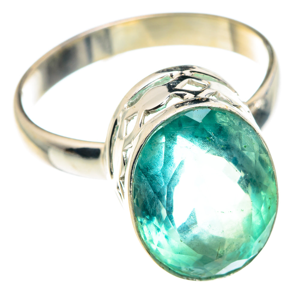 Green Fluorite Rings handcrafted by Anasilvercos - RING89453
