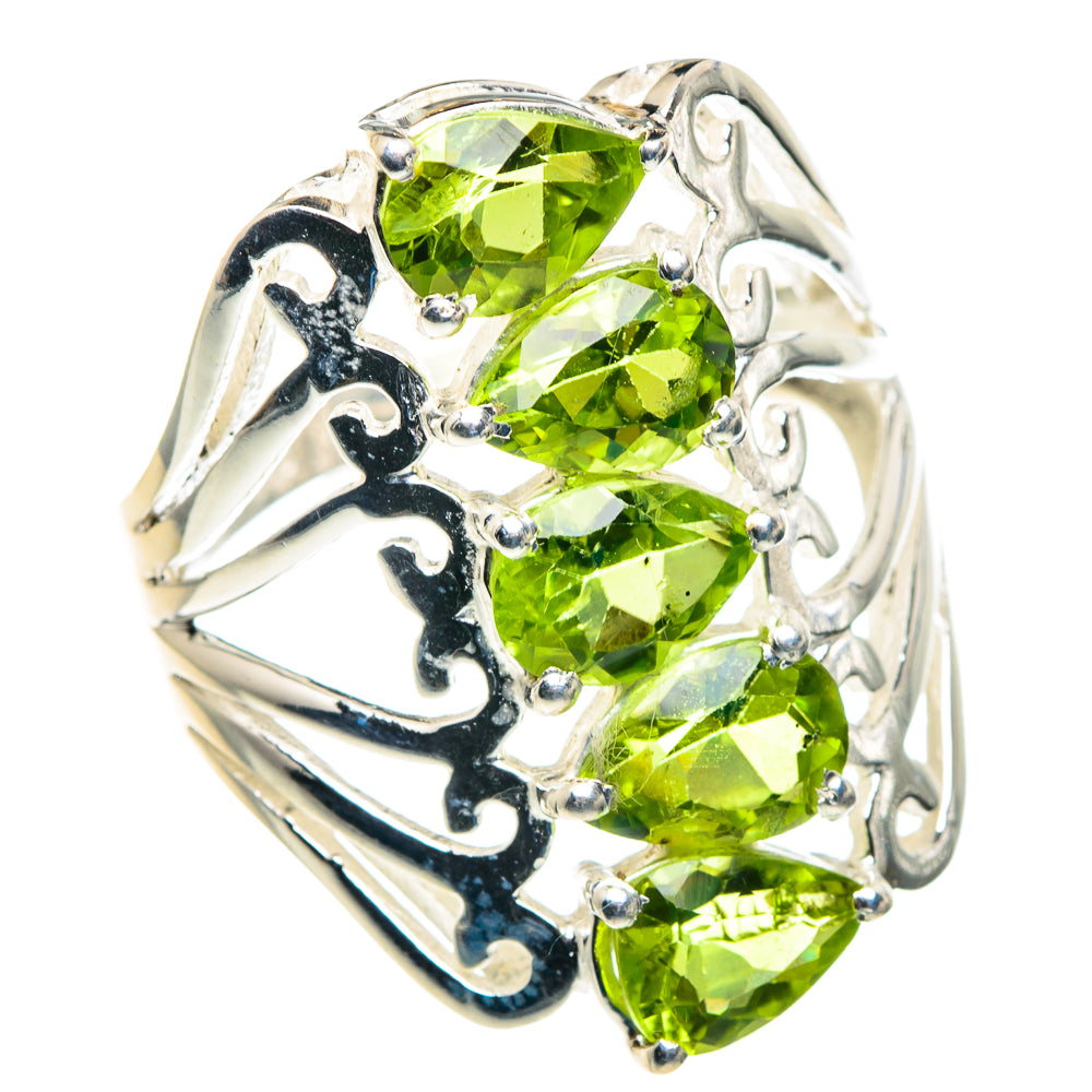 Peridot Rings handcrafted by Anasilvercos - RING89455
