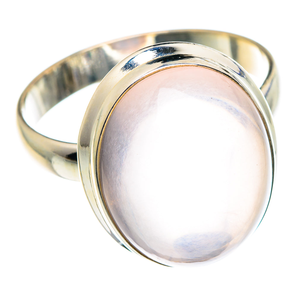 Rose Quartz Rings handcrafted by Anasilvercos - RING89461