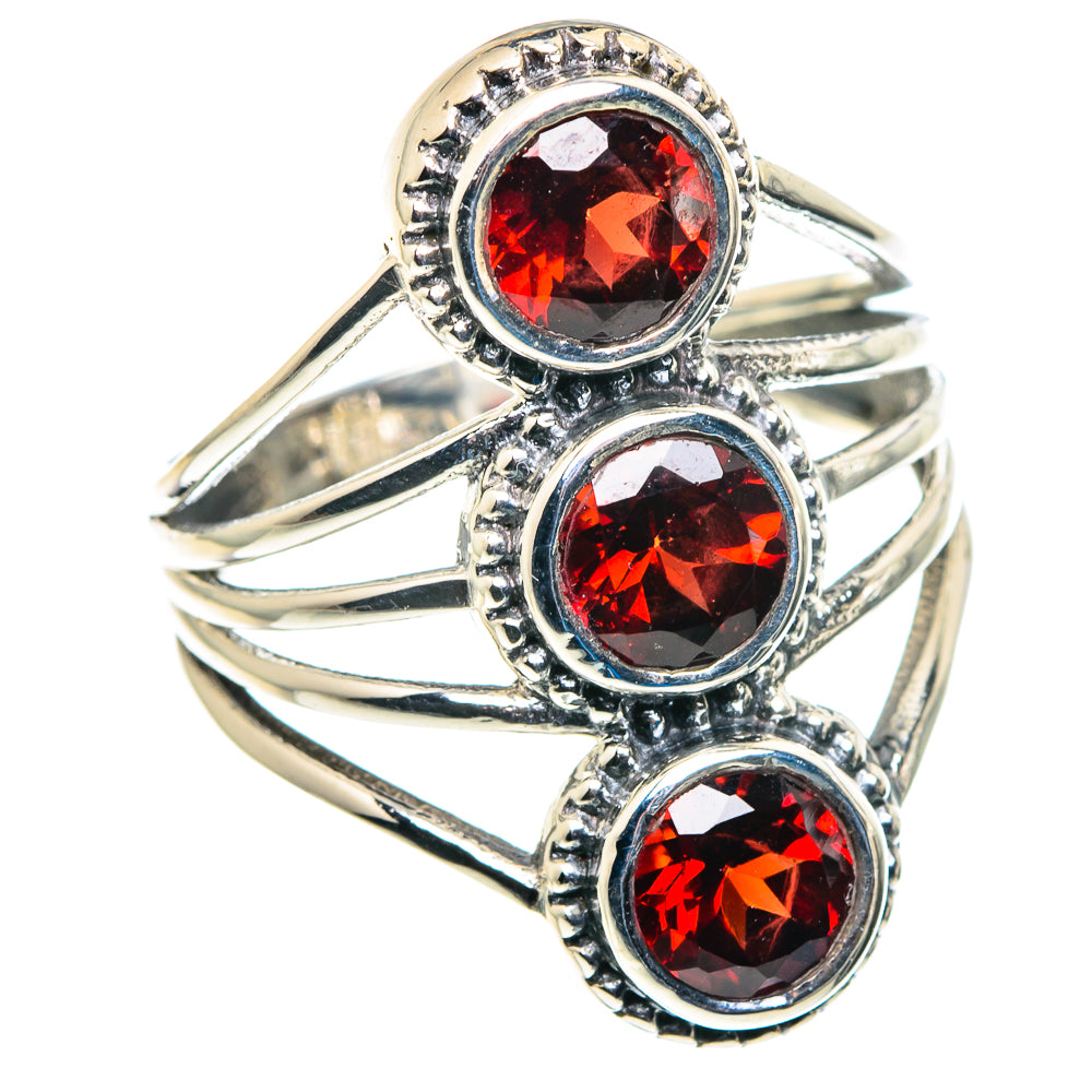 Garnet Rings handcrafted by Anasilvercos - RING89463