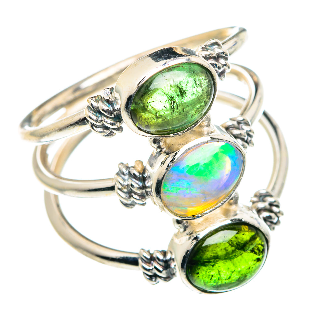 Ethiopian Opal Rings handcrafted by Anasilvercos - RING89473