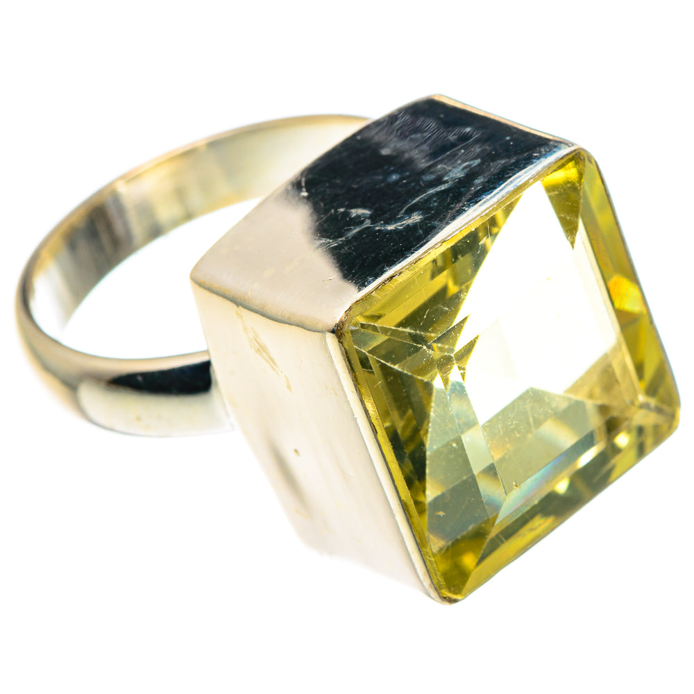 Lemon Quartz Rings handcrafted by Anasilvercos - RING89476 - Photo 2