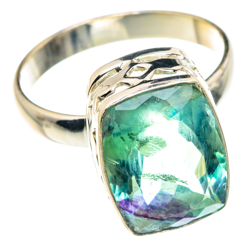 Green Fluorite Rings handcrafted by Anasilvercos - RING89484
