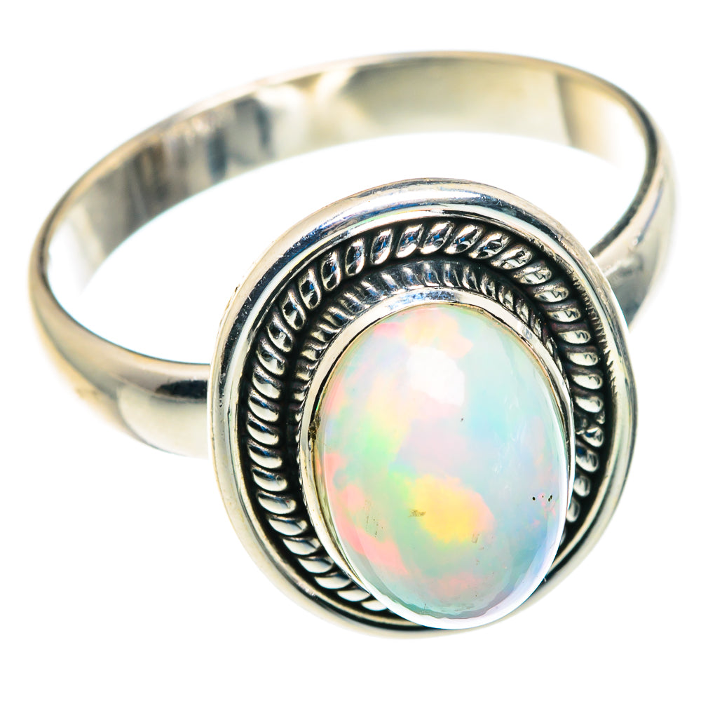 Ethiopian Opal Rings handcrafted by Anasilvercos - RING89505