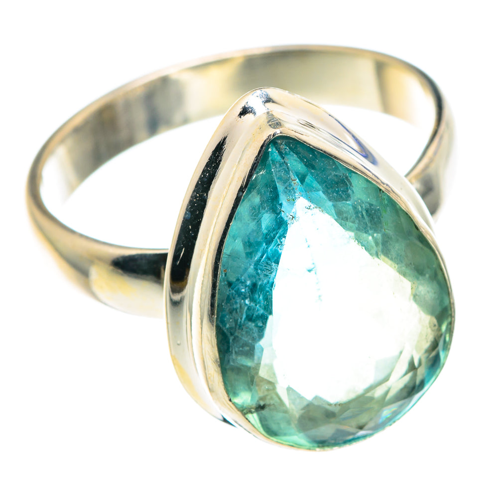 Blue Fluorite Rings handcrafted by Anasilvercos - RING89517
