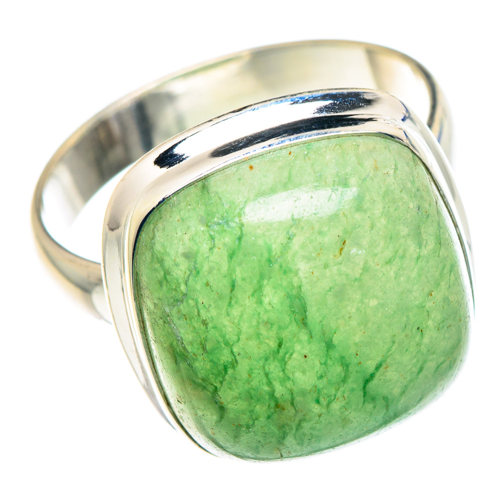 Green Aventurine Rings handcrafted by Anasilvercos - RING89519