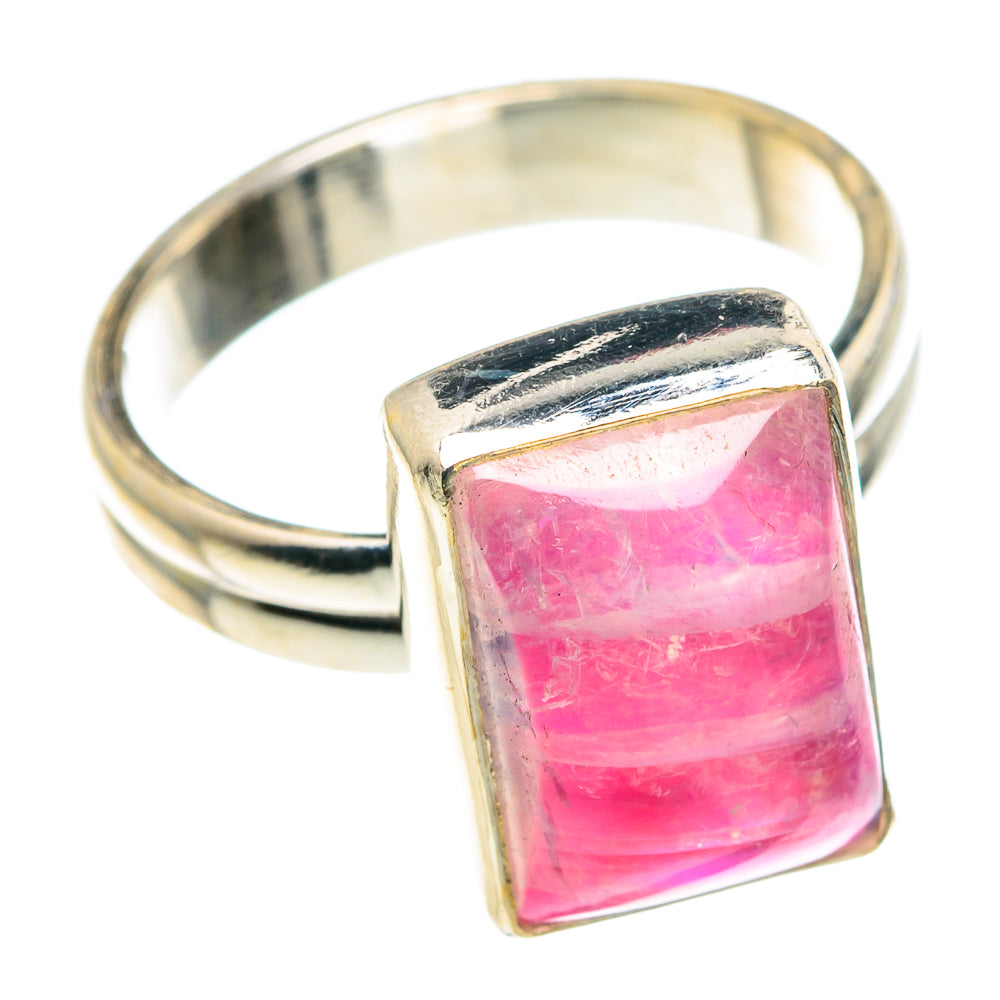 Pink Moonstone Rings handcrafted by Anasilvercos - RING89524