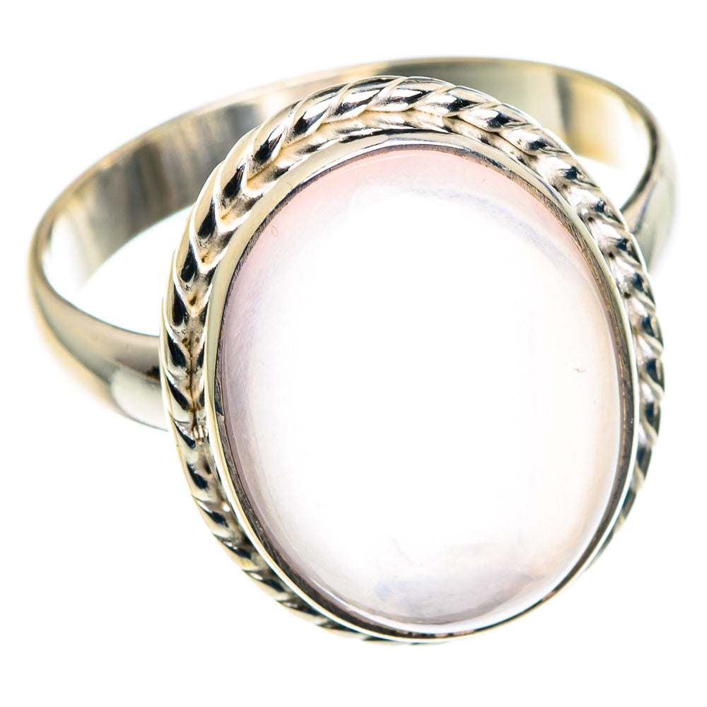 Rose Quartz Rings handcrafted by Anasilvercos - RING89526