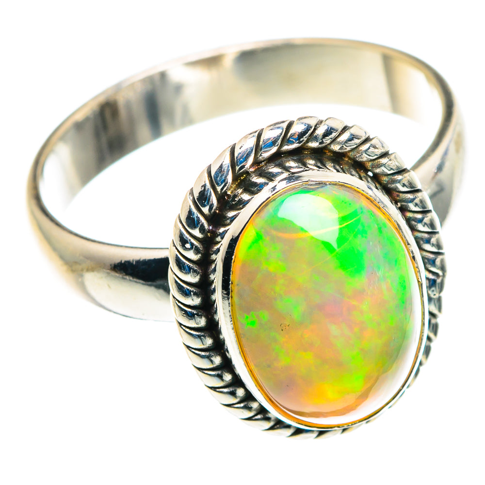 Ethiopian Opal Rings handcrafted by Anasilvercos - RING89536