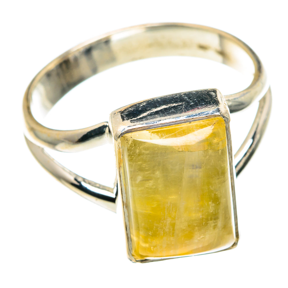 Yellow Moonstone Rings handcrafted by Anasilvercos - RING89537