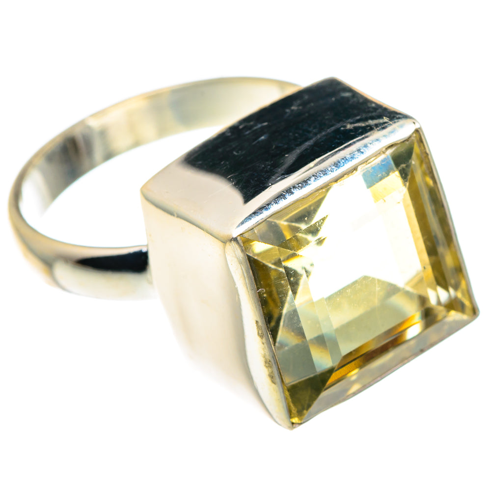 Lemon Quartz Rings handcrafted by Anasilvercos - RING89538 - Photo 2