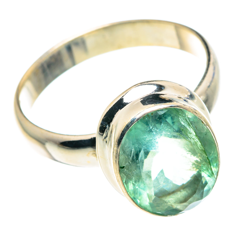Green Fluorite Rings handcrafted by Anasilvercos - RING89548