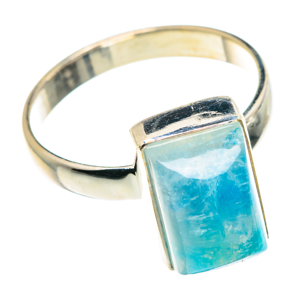 Rainbow Moonstone Rings handcrafted by Anasilvercos - RING89549