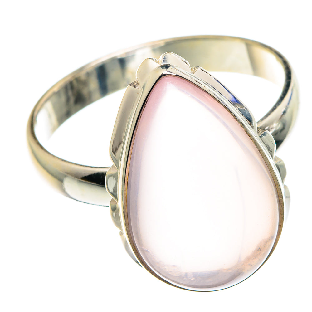 Rose Quartz Rings handcrafted by Anasilvercos - RING89554