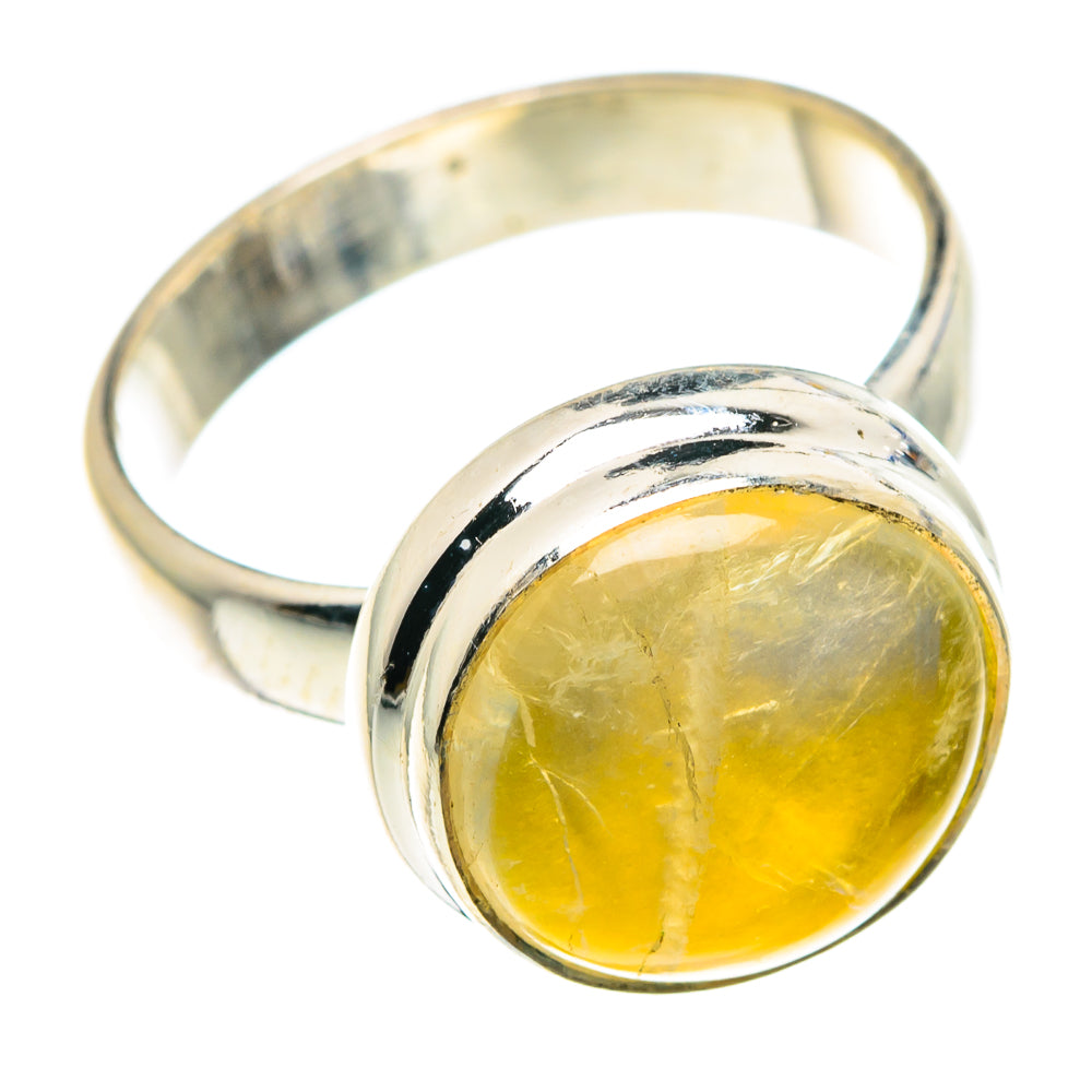 Yellow Moonstone Rings handcrafted by Anasilvercos - RING89566
