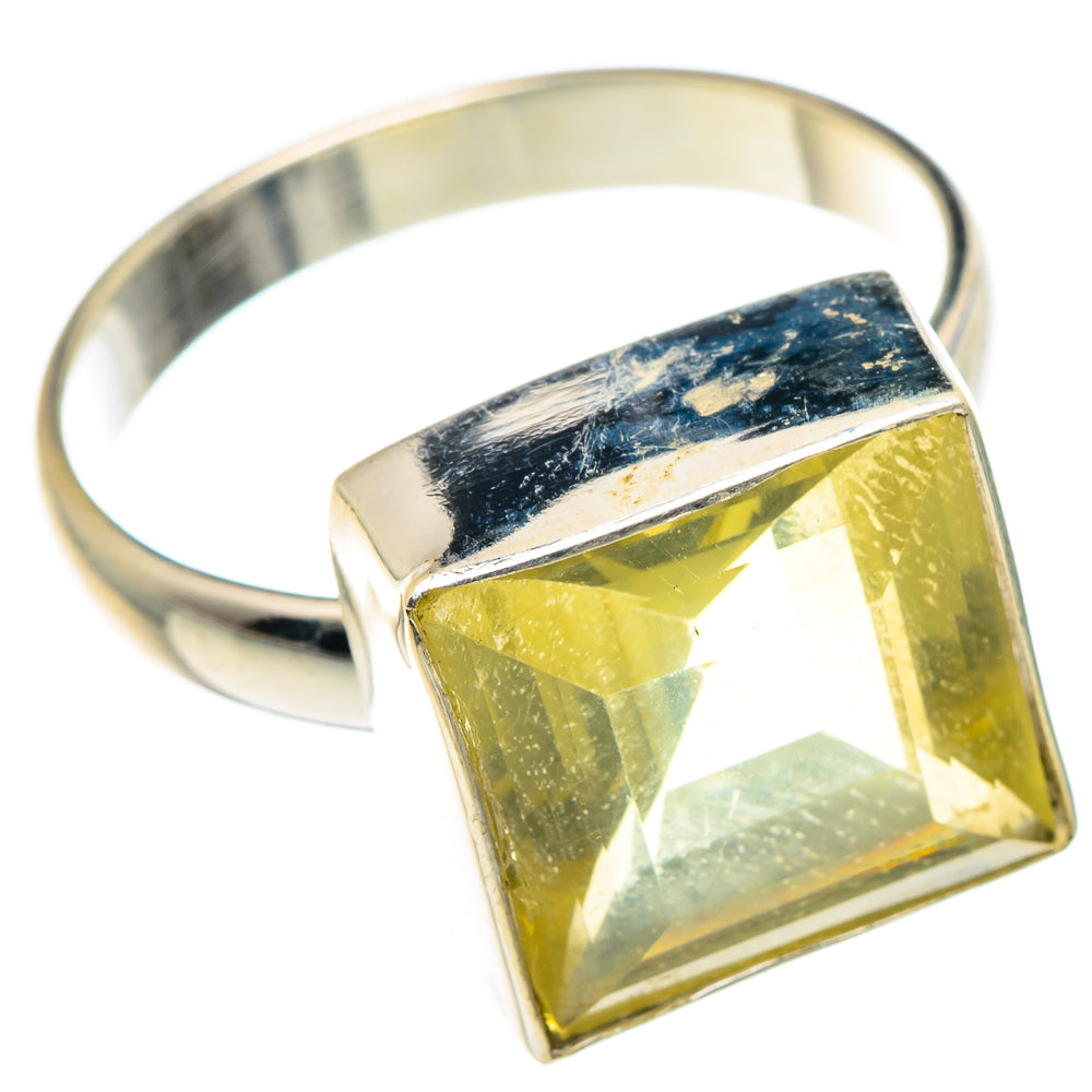 Lemon Quartz Rings handcrafted by Anasilvercos - RING89567