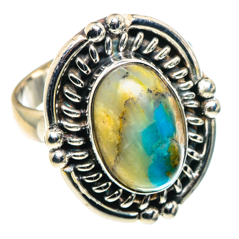 Peruvian Opal Rings handcrafted by Anasilvercos - RING89570 - Photo 2