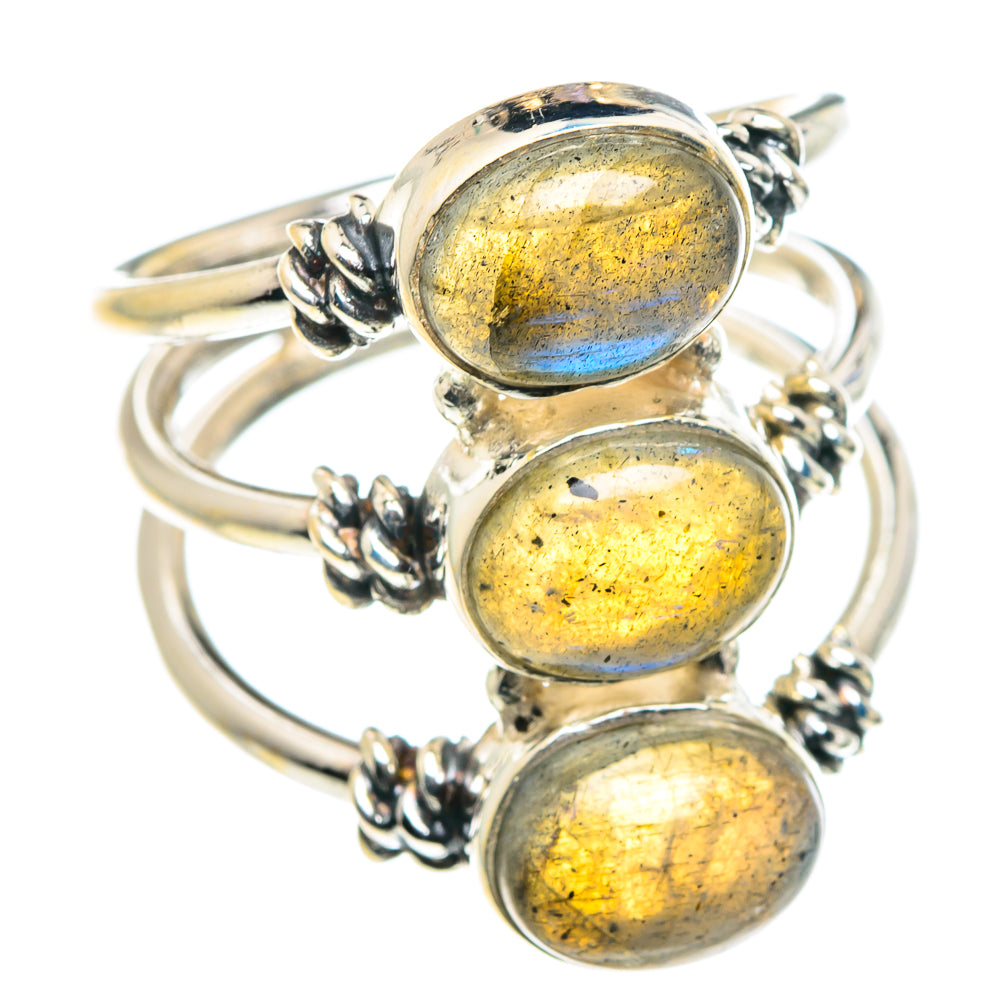 Labradorite Rings handcrafted by Anasilvercos - RING89573