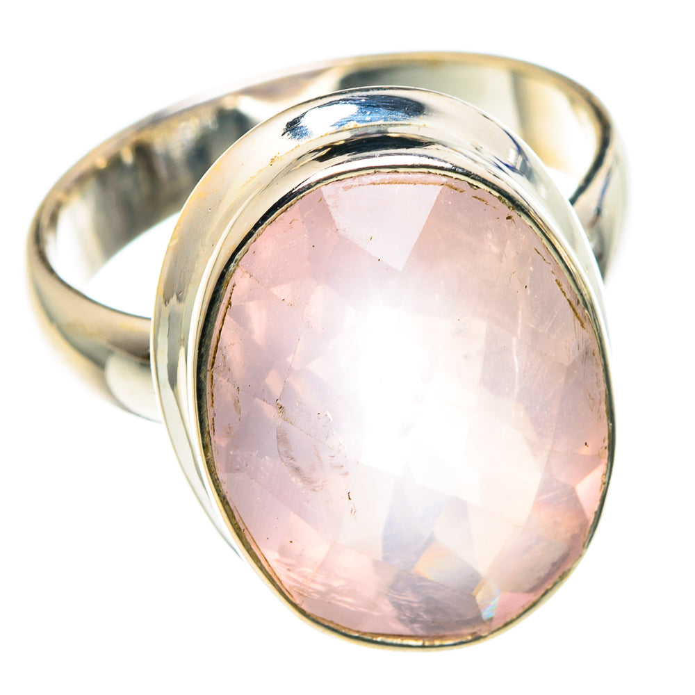 Rose Quartz Rings handcrafted by Anasilvercos - RING89583
