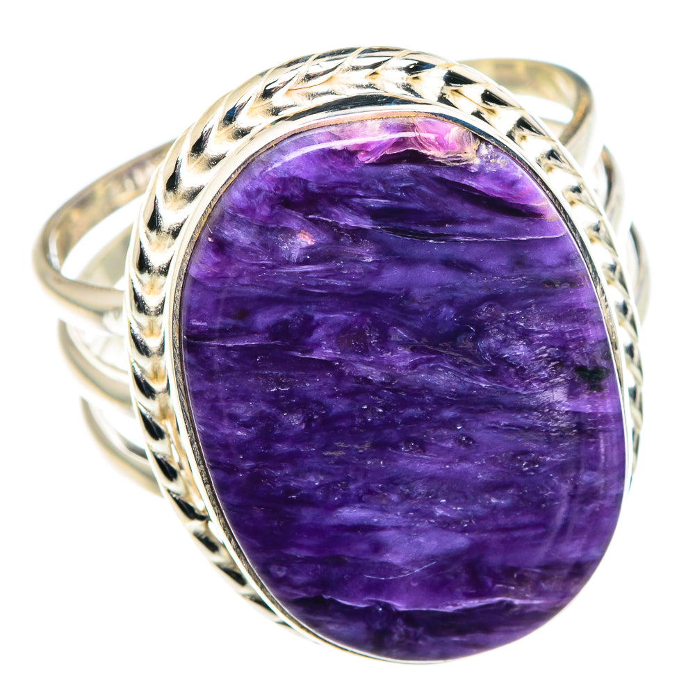 Charoite Rings handcrafted by Anasilvercos - RING89586