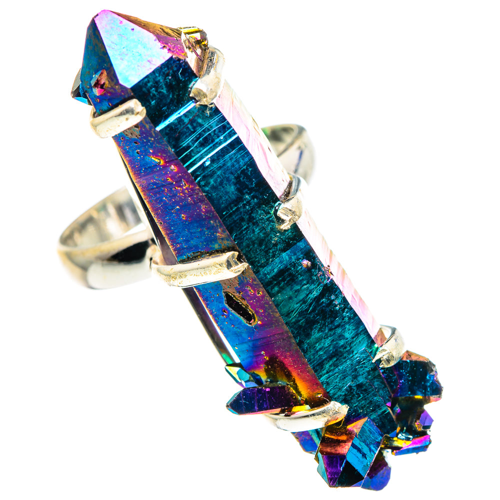 Titanium Sunshine Druzy Rings handcrafted by Anasilvercos - RING89599