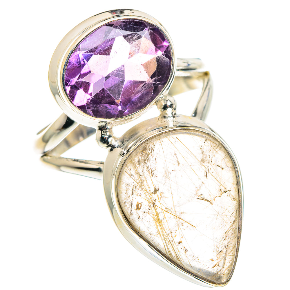 Rose Quartz Rings handcrafted by Anasilvercos - RING89601