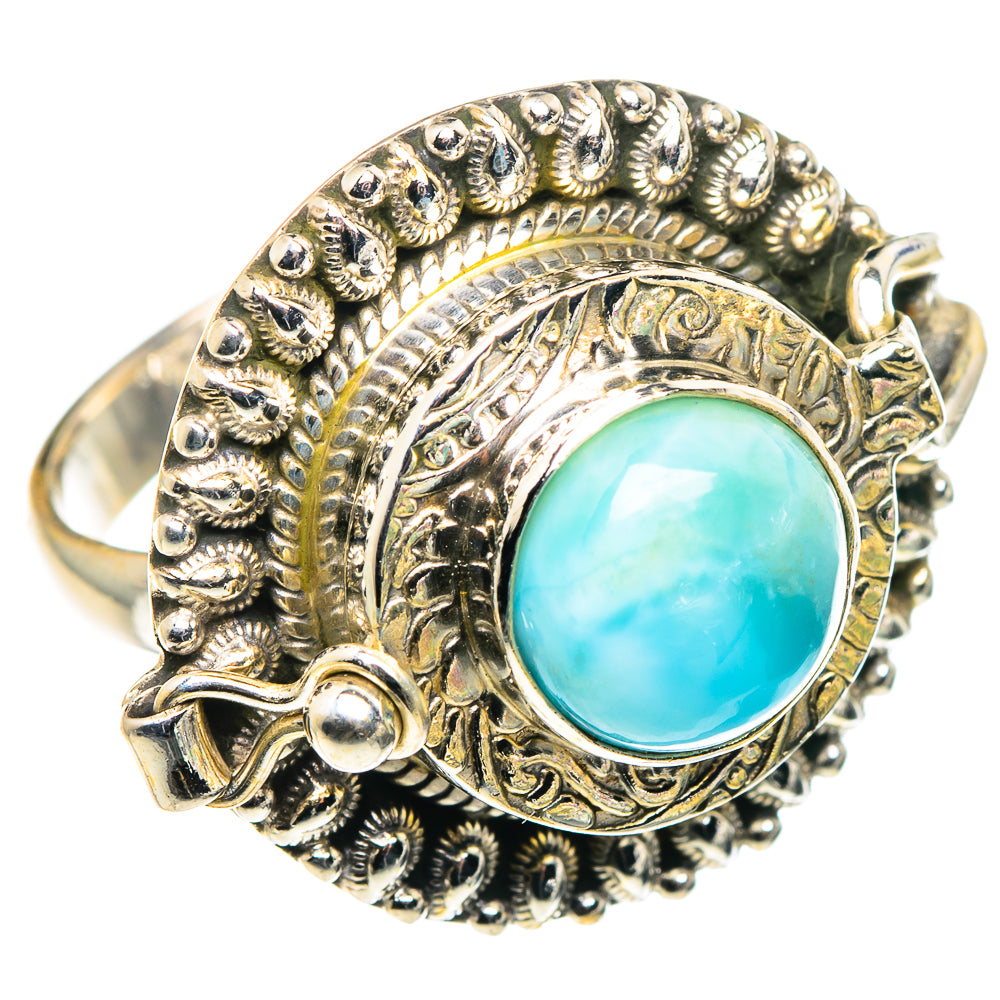 Larimar Rings handcrafted by Anasilvercos - RING89608