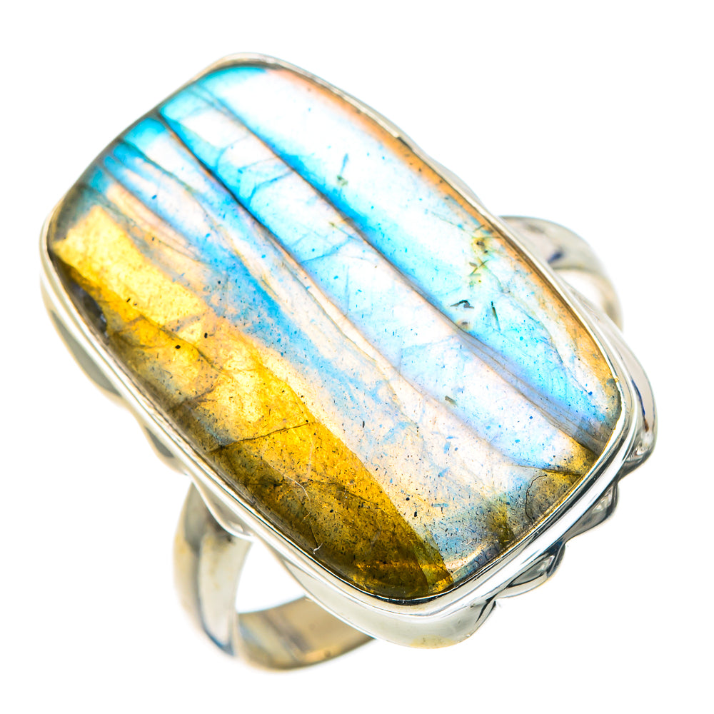 Labradorite Rings handcrafted by Anasilvercos - RING89611