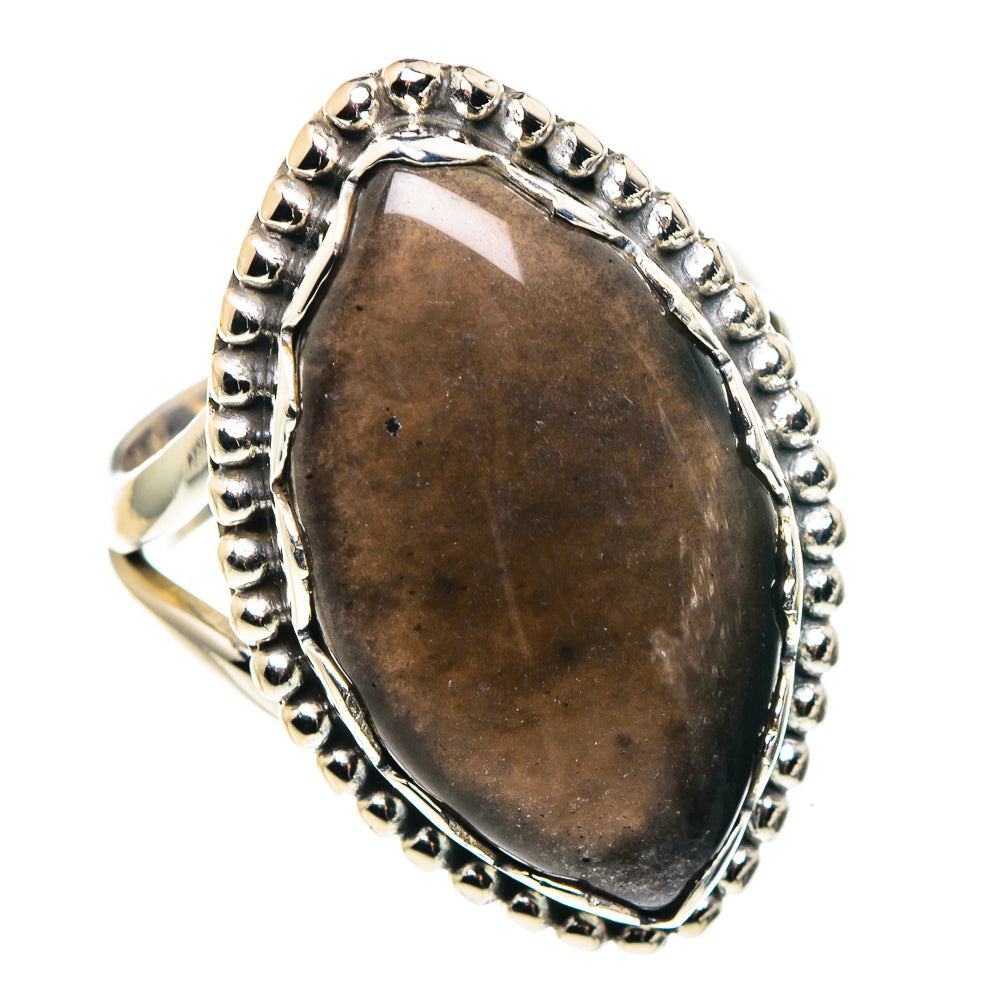 Gold Sheen Obsidian Rings handcrafted by Anasilvercos - RING89619