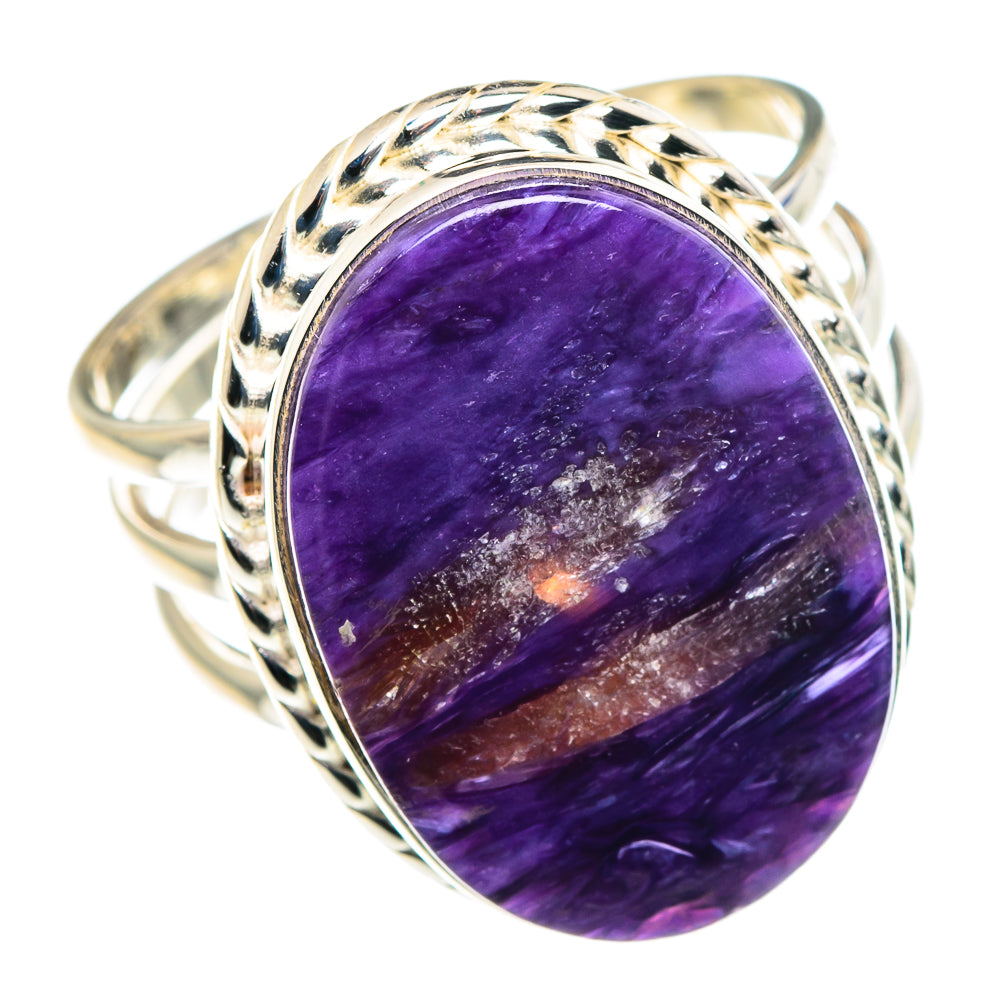 Charoite Rings handcrafted by Anasilvercos - RING89633