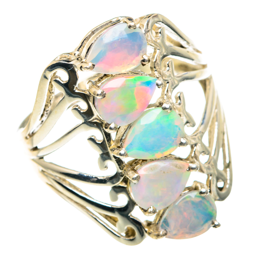 Ethiopian Opal Rings handcrafted by Anasilvercos - RING89672