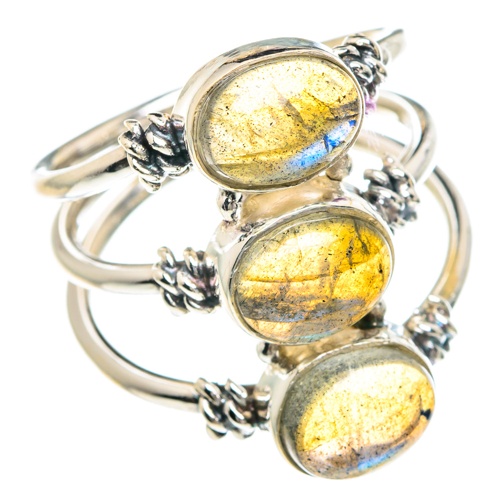 Labradorite Rings handcrafted by Anasilvercos - RING89676